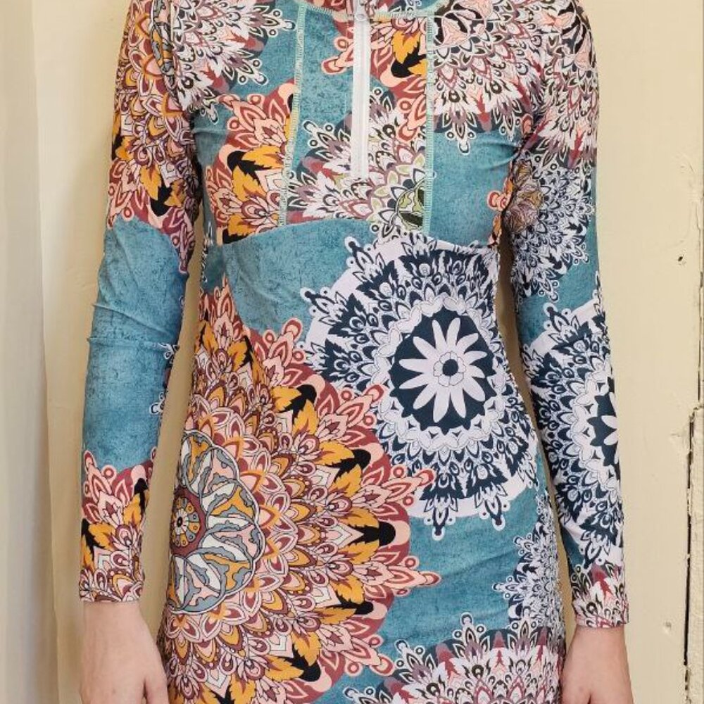 UPF 50+ Rash Surfing Long Sleeve Swimwear Sz S